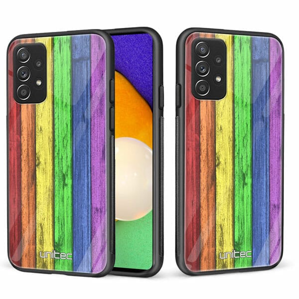 Samsung Galaxy A52 A52 5G A52s unitec suojakuori 2 Rainbow Board