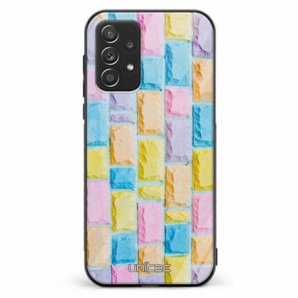 Samsung Galaxy A52 A52 5G A52s unitec suojakuori Colorful Bricks