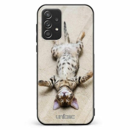 Samsung Galaxy A52 A52 5G A52s unitec suojakuori Relaxing Cat