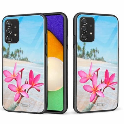 Samsung Galaxy A72 A72 5G unitec suojakuori 2 Beach Flowers