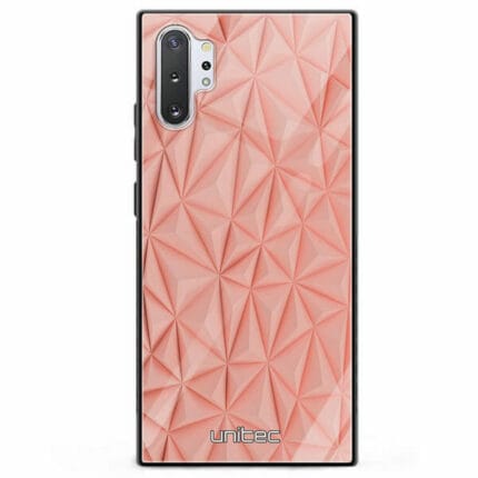 Samsung Galaxy Note 10 Plus unitec suojakuori Salmon Pink Shapes