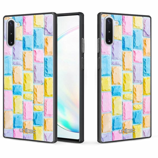 Samsung Galaxy Note 10 unitec suojakuori 2 Colorful Bricks