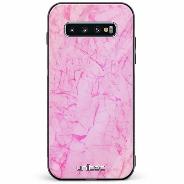 Samsung Galaxy S10 Plus unitec suojakuori Light Pink Marble