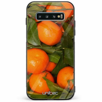 Samsung Galaxy S10 Plus unitec suojakuori Oranges