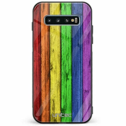 Samsung Galaxy S10 Plus unitec suojakuori Rainbow Board