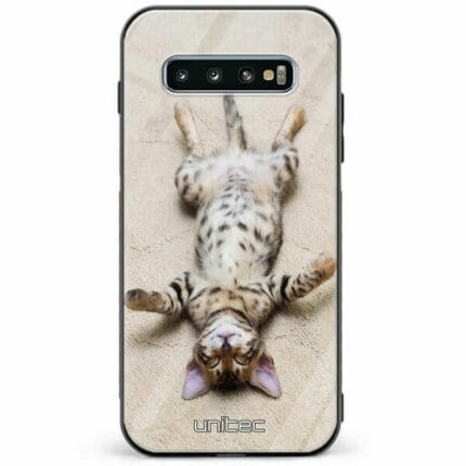 Samsung Galaxy S10 Plus unitec suojakuori Relaxing Cat