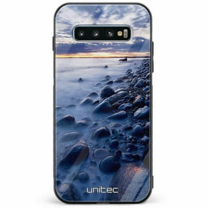 Samsung Galaxy S10 Plus unitec suojakuori Rocky Beach Sunset