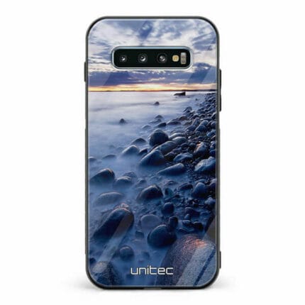 Samsung Galaxy S10 unitec suojakuori Rocky Beach Sunset