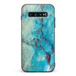 Samsung Galaxy S10 unitec suojakuori Turquoise Marble