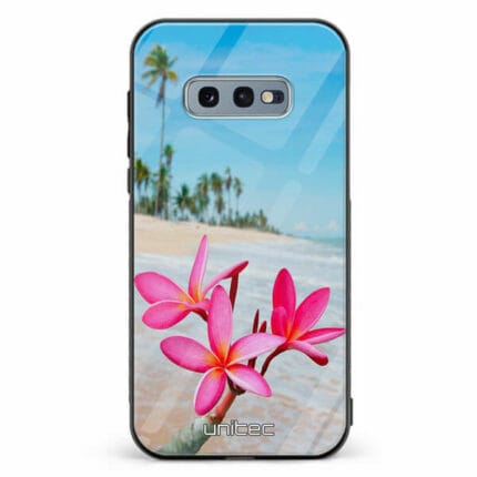 Samsung Galaxy S10e unitec suojakuori Beach Flowers