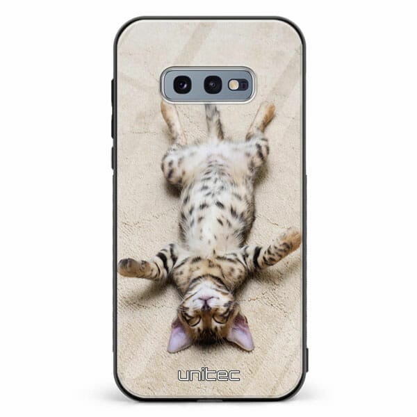Samsung Galaxy S10e unitec suojakuori Relaxing Cat