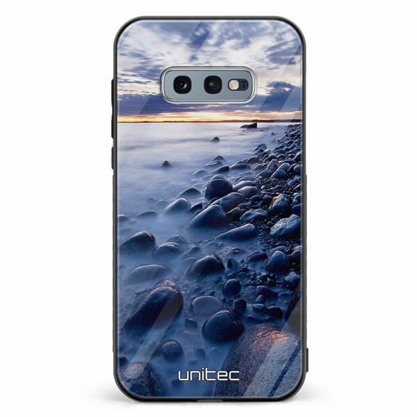 Samsung Galaxy S10e unitec suojakuori Rocky Beach Sunset
