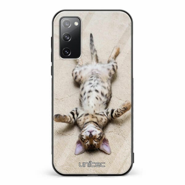 Samsung Galaxy S20 FE 5G unitec suojakuori Relaxing Cat