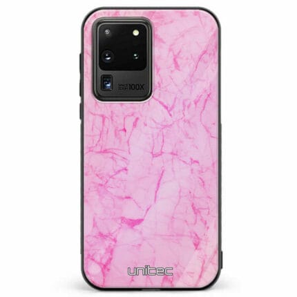 Samsung Galaxy S20 Ultra 5G unitec suojakuori Light Pink Marble