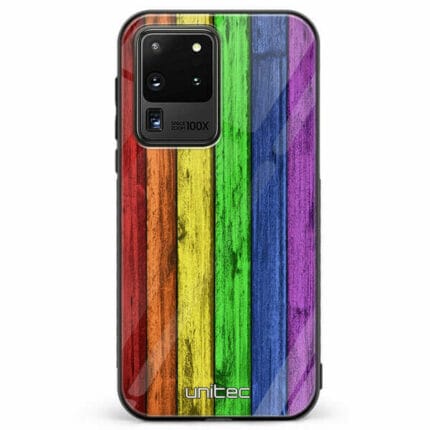 Samsung Galaxy S20 Ultra 5G unitec suojakuori Rainbow Board