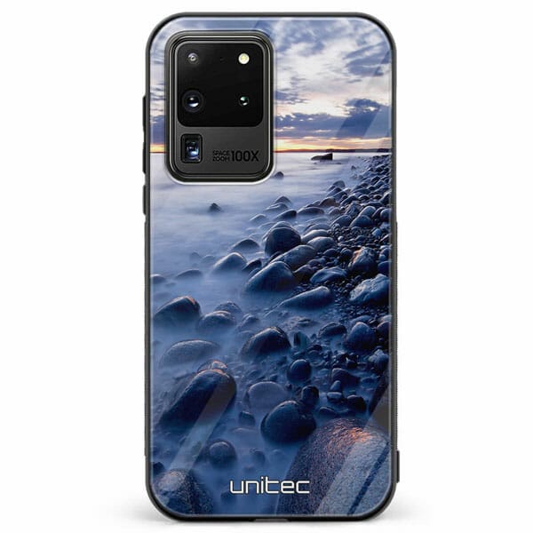 Samsung Galaxy S20 Ultra 5G unitec suojakuori Rocky Beach Sunset