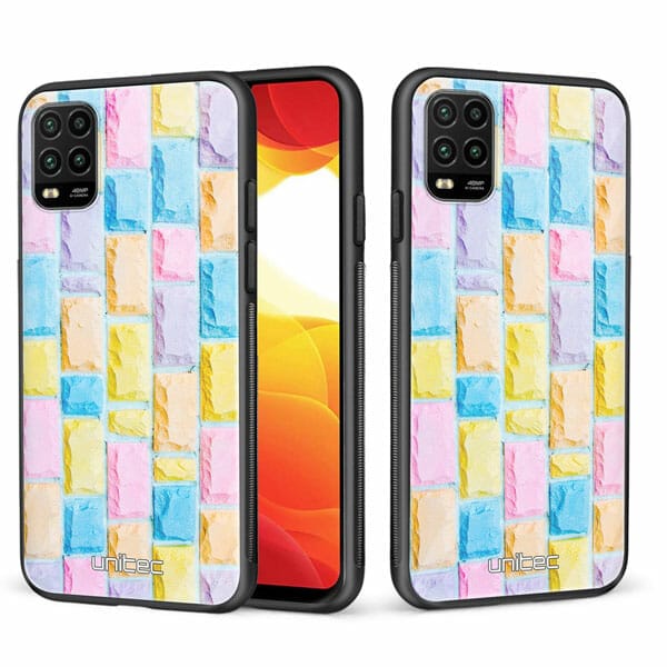Xiaomi Mi 10 Lite 5G unitec suojakuori 2 Colorful Bricks