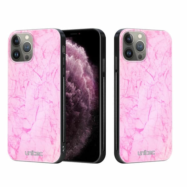 iPhone 11 Pro Max unitec suojakuori 2 Light Pink Marble