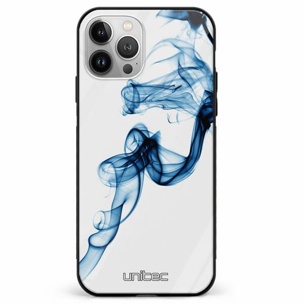 iPhone 11 Pro Max unitec suojakuori Blue Smoke on White