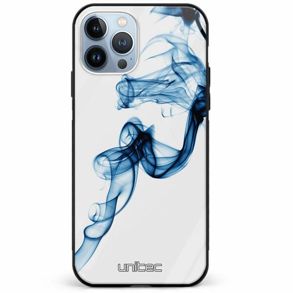 iPhone 11 Pro unitec suojakuori Blue Smoke on White