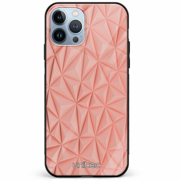 iPhone 11 Pro unitec suojakuori Salmon Pink Shapes