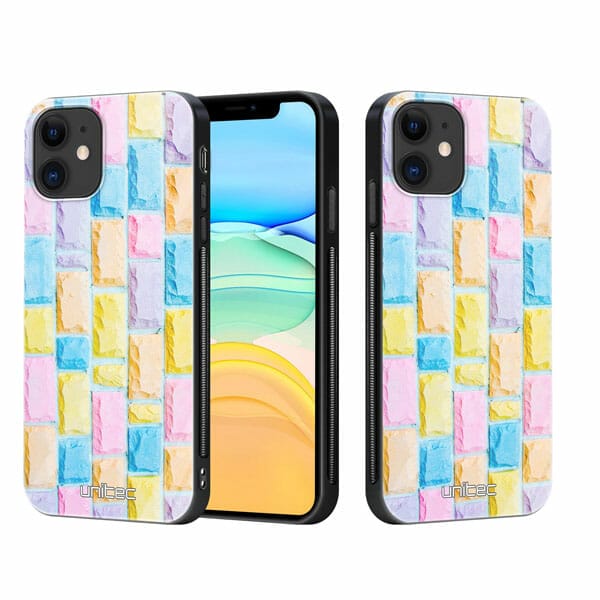 iPhone 11 unitec suojakuori 2 Colorful Bricks