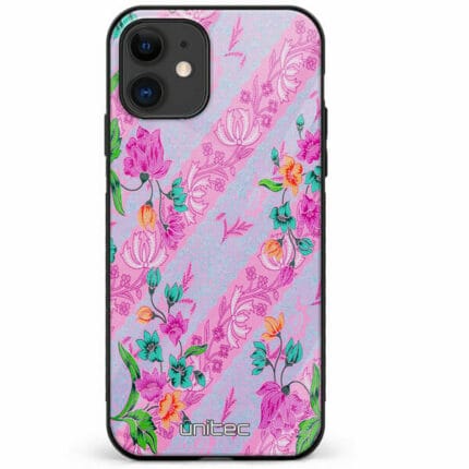 iPhone 12 Mini unitec suojakuori Flower Canvas