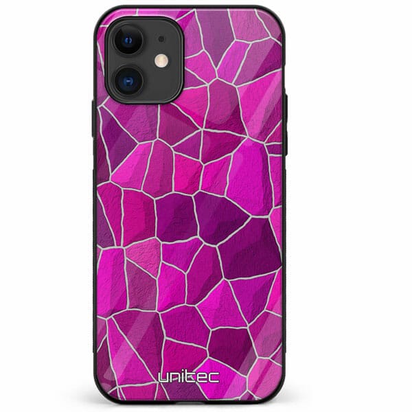 iPhone 12 Mini unitec suojakuori Pink Pattern