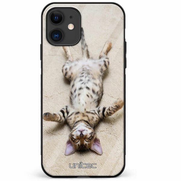iPhone 12 Mini unitec suojakuori Relaxing Cat