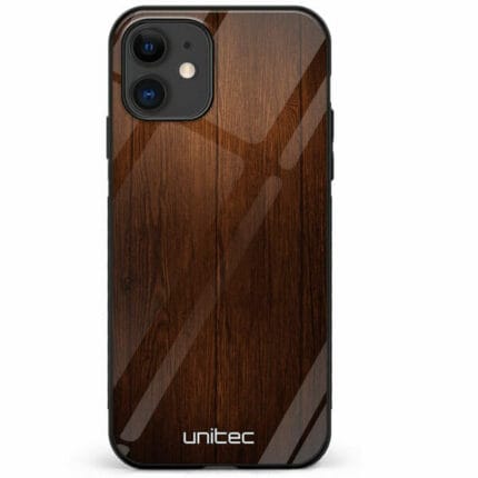 iPhone 12 Mini unitec suojakuori Wood Texture