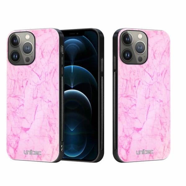 iPhone 12 Pro Max unitec suojakuori 2 Light Pink Marble