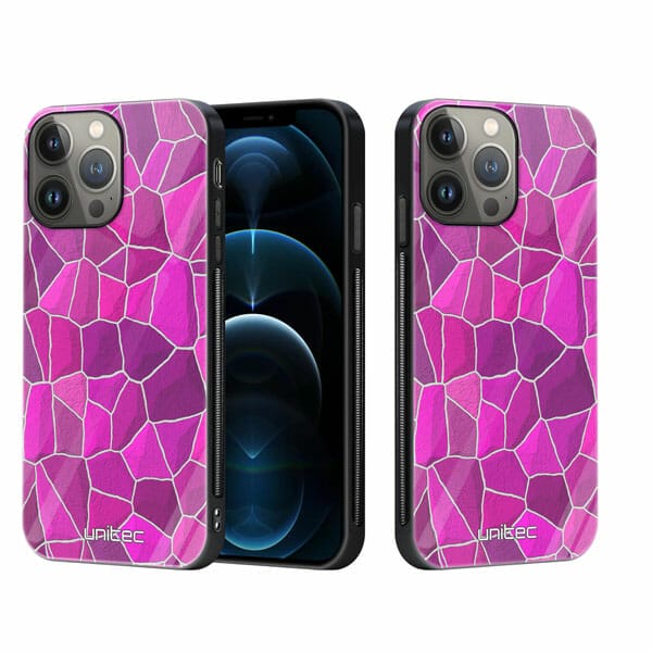 iPhone 12 Pro Max unitec suojakuori 2 Pink Pattern