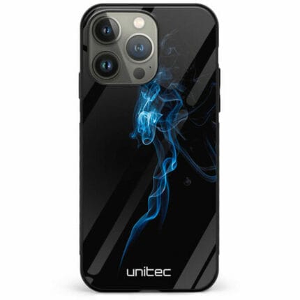 iPhone 12 Pro Max unitec suojakuori Blue Smoke on Black