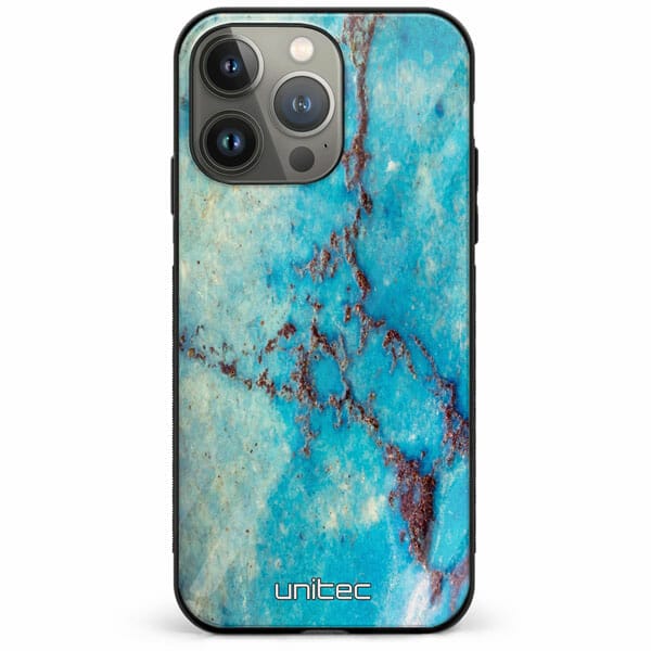 iPhone 12 Pro Max unitec suojakuori Turquoise Marble
