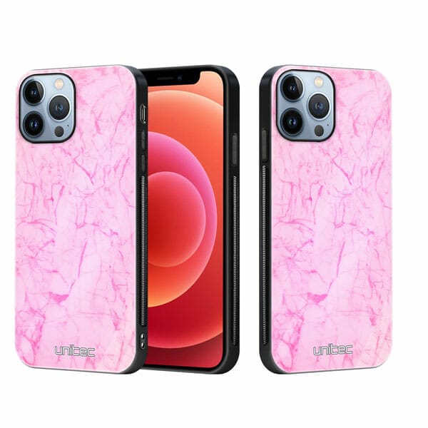 iPhone 12 Pro unitec suojakuori 2 Light Pink Marble