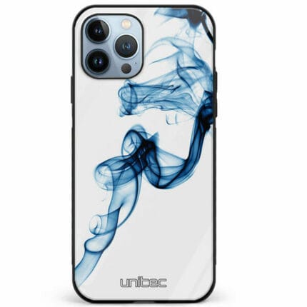 iPhone 12 Pro unitec suojakuori Blue Smoke on White