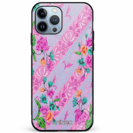 iPhone 12 Pro unitec suojakuori Flower Canvas