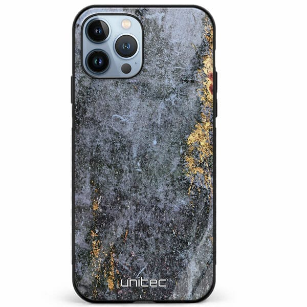 iPhone 12 Pro unitec suojakuori Gold On Granite