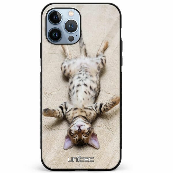 iPhone 12 Pro unitec suojakuori Relaxing Cat