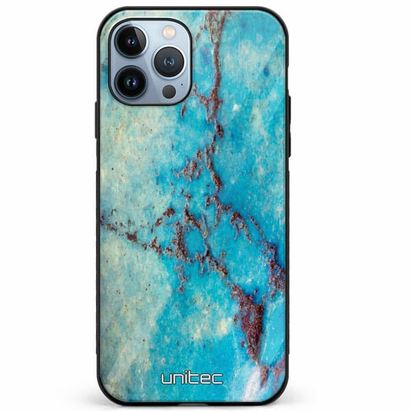 iPhone 12 Pro unitec suojakuori Turquoise Marble