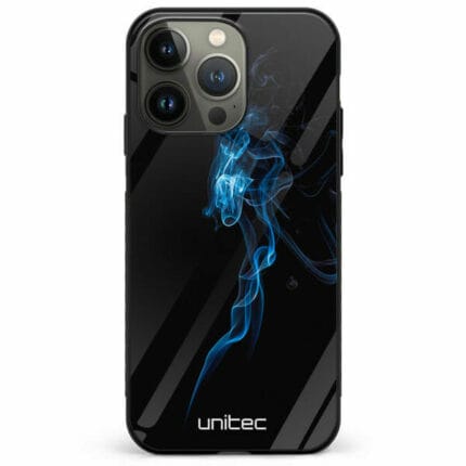 iPhone 13 Pro Max unitec suojakuori Blue Smoke on Black