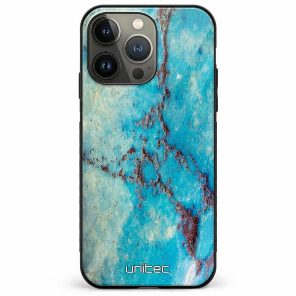 iPhone 13 Pro Max unitec suojakuori Turquoise Marble