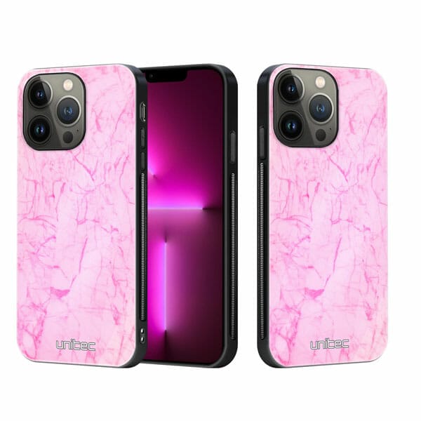 iPhone 13 Pro unitec suojakuori 2 Light Pink Marble