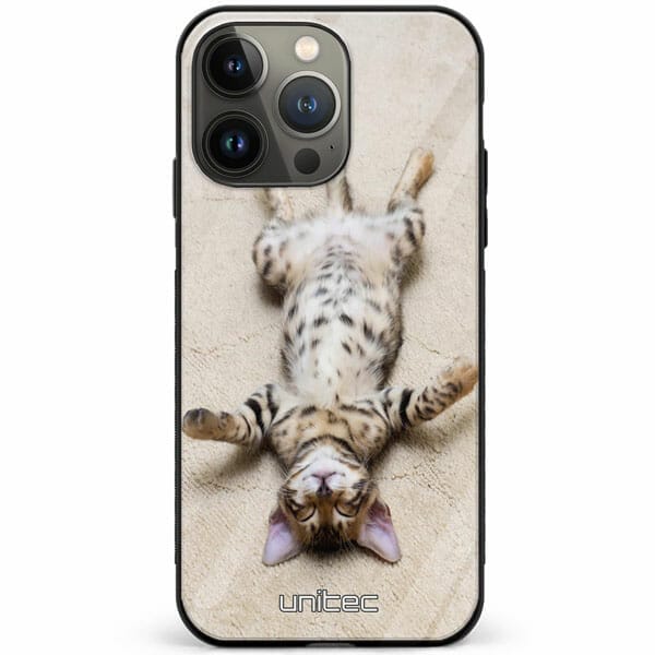 iPhone 13 Pro unitec suojakuori Relaxing Cat