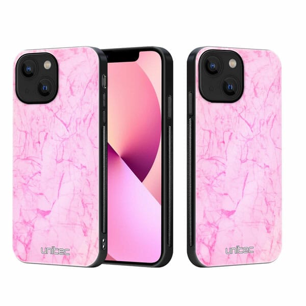 iPhone 13 unitec suojakuori 2 Light Pink Marble