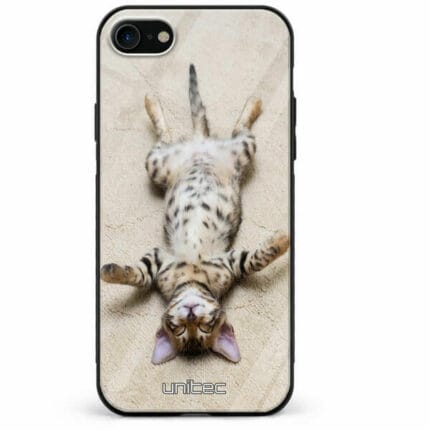 iPhone 7 8 se 2020 se 2022 unitec suojakuori Relaxing Cat