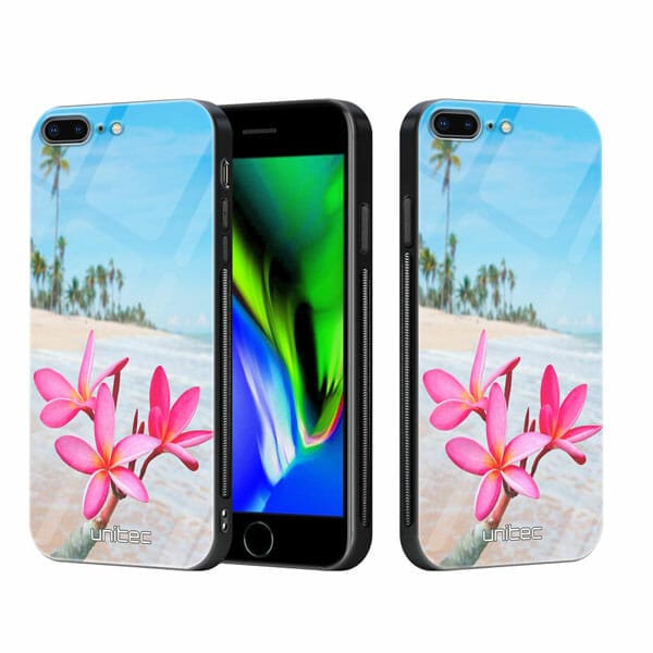 iPhone 7 Plus iPhone 8 Plus unitec suojakuori 2 Beach Flowers