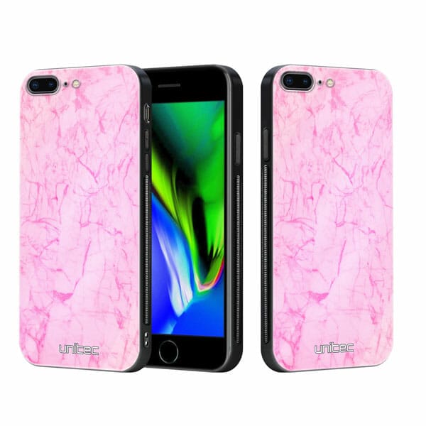 iPhone 7 Plus iPhone 8 Plus unitec suojakuori 2 Light Pink Marble