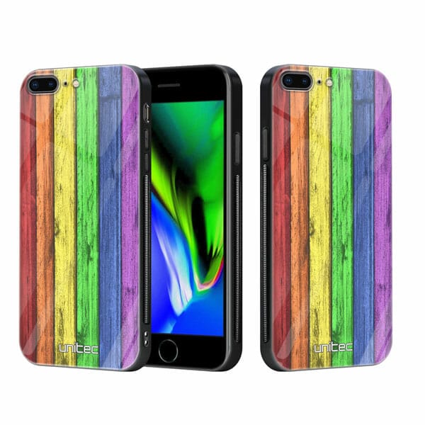 iPhone 7 Plus iPhone 8 Plus unitec suojakuori 2 Rainbow Board