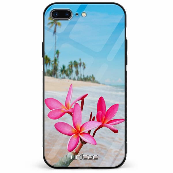 iPhone 7 plus iphone 8 plus unitec suojakuori Beach Flowers